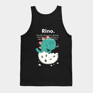 little dinosaur cute illustration Tank Top